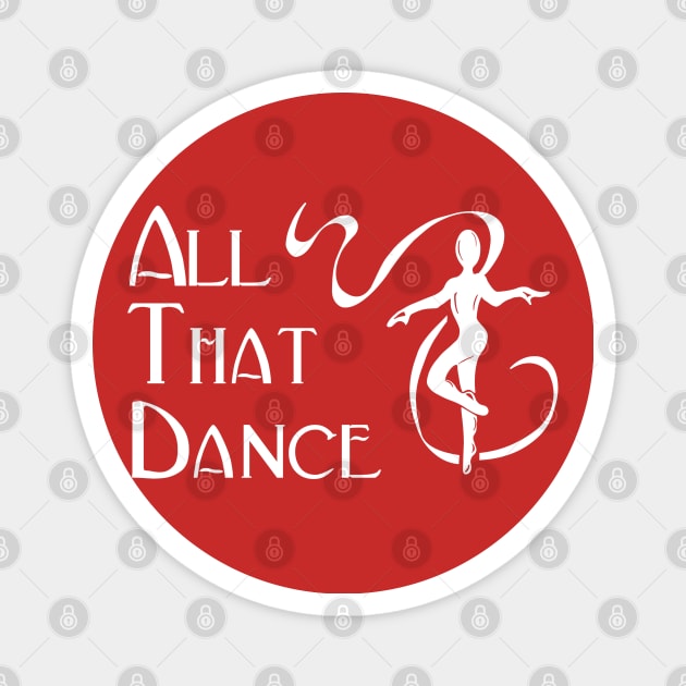 ATD & dancer girl (white) Magnet by allthatdance